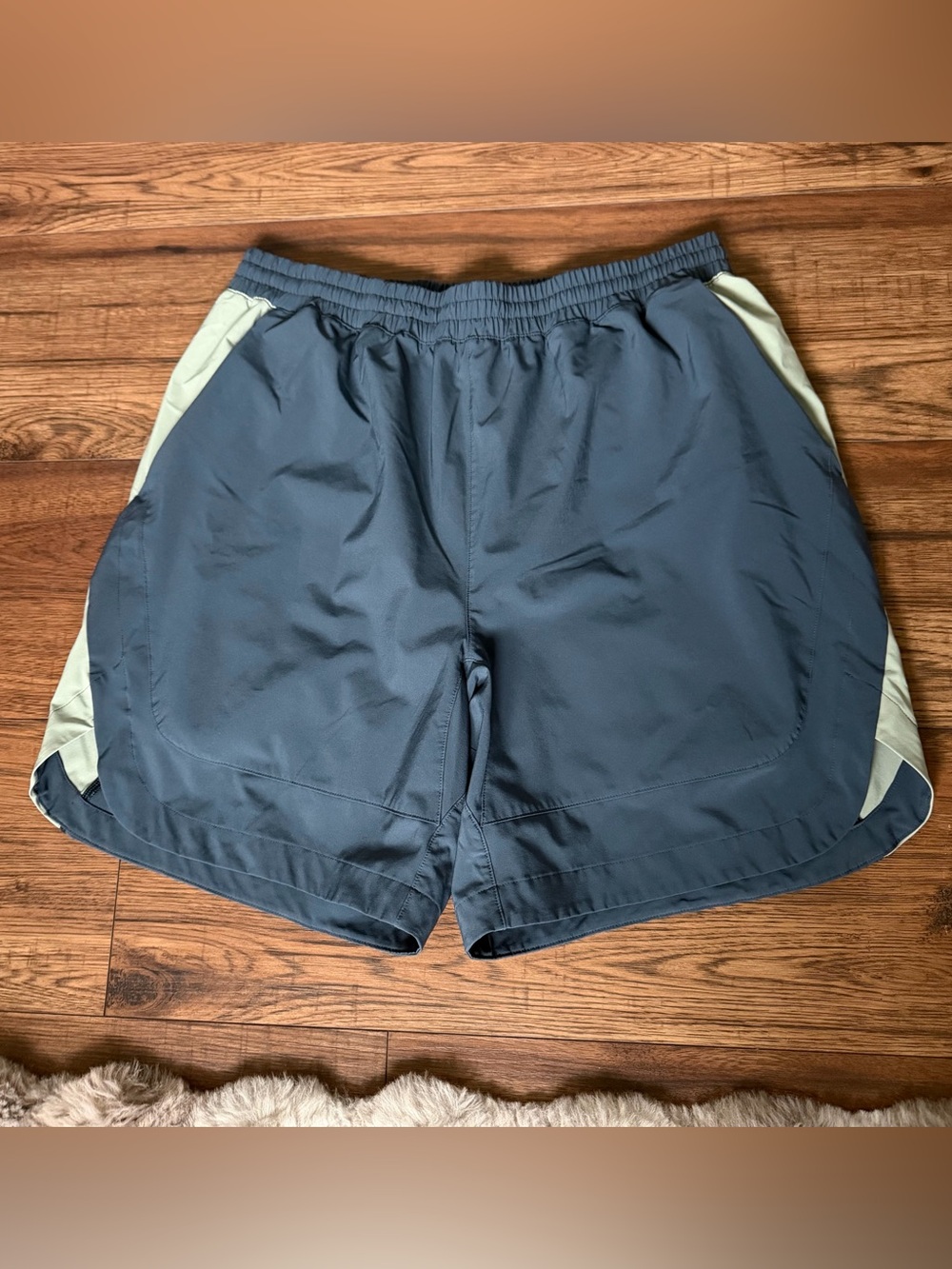 Peloton Mens Lightweight Cycling Shorts Athletic Slate Blue Medium Lined Gym